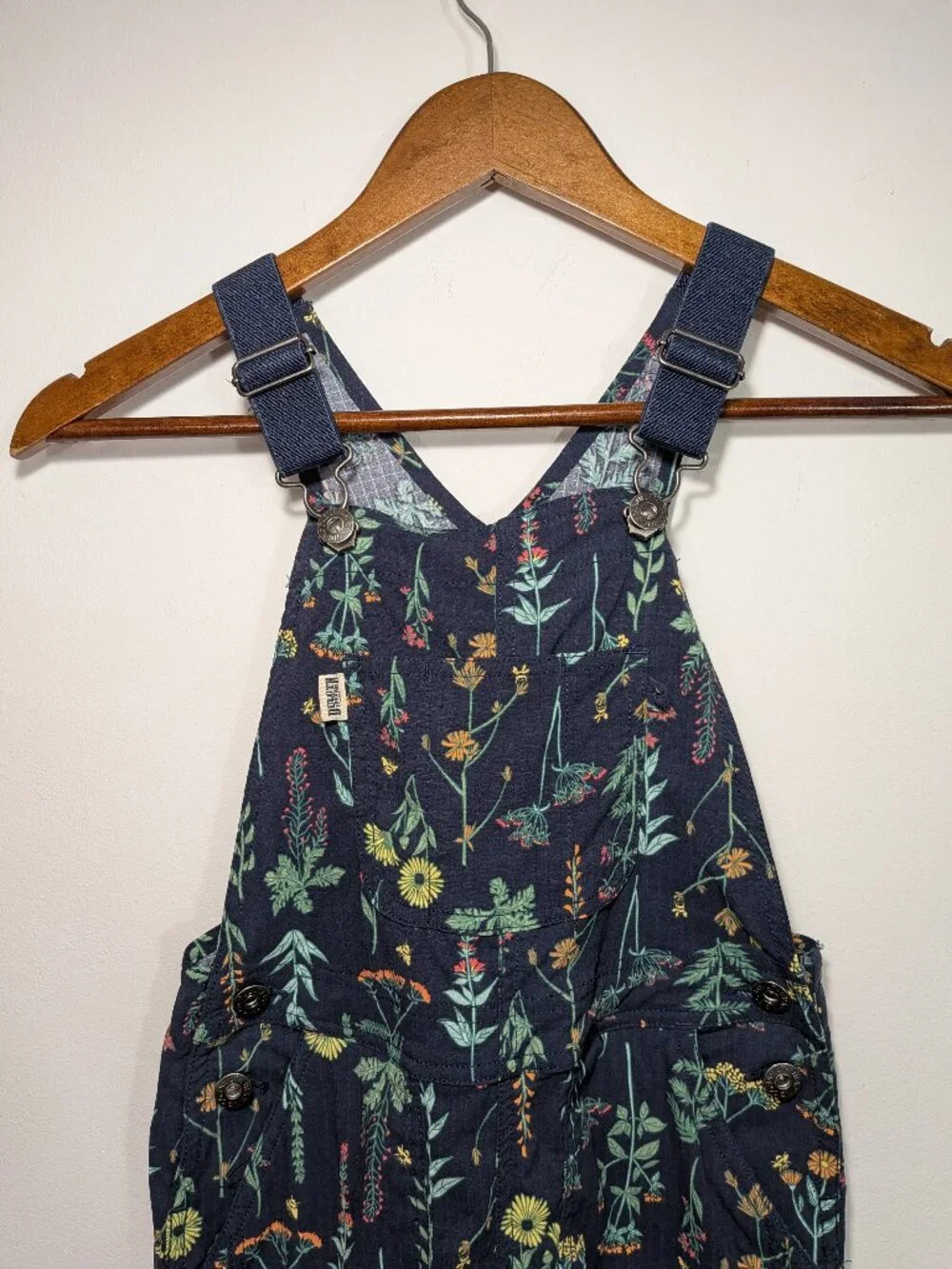 Duluth Trading Heirloom Gardening Bibs Floral Girls Size 6 Overalls Adjustable